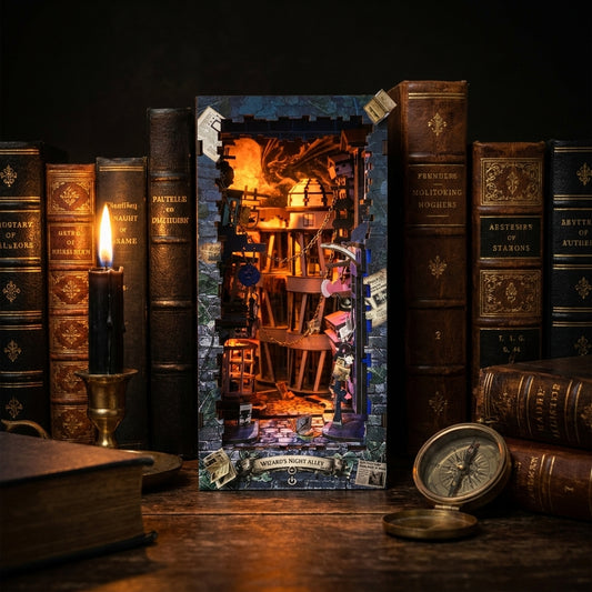 Wizard's Night Alley Book Nook Kiti | 198 Parça DIY Dekor