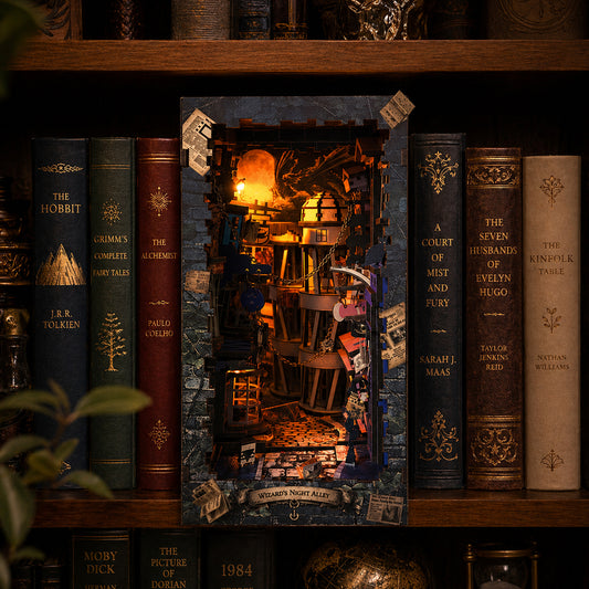 Wizard's Night Alley Book Nook Kiti | 198 Parça DIY Dekor