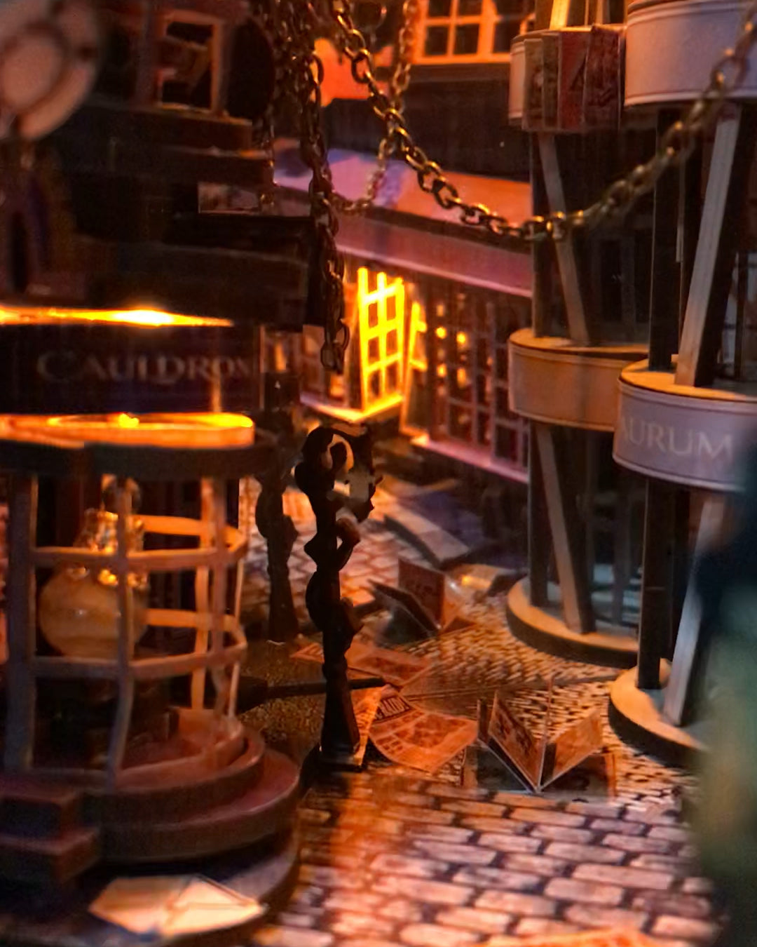 Wizard's Night Alley Book Nook Kiti | 198 Parça DIY Dekor
