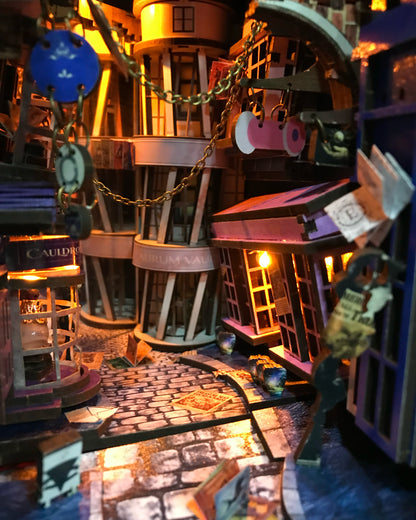 Wizard's Night Alley Book Nook Kiti | 198 Parça DIY Dekor
