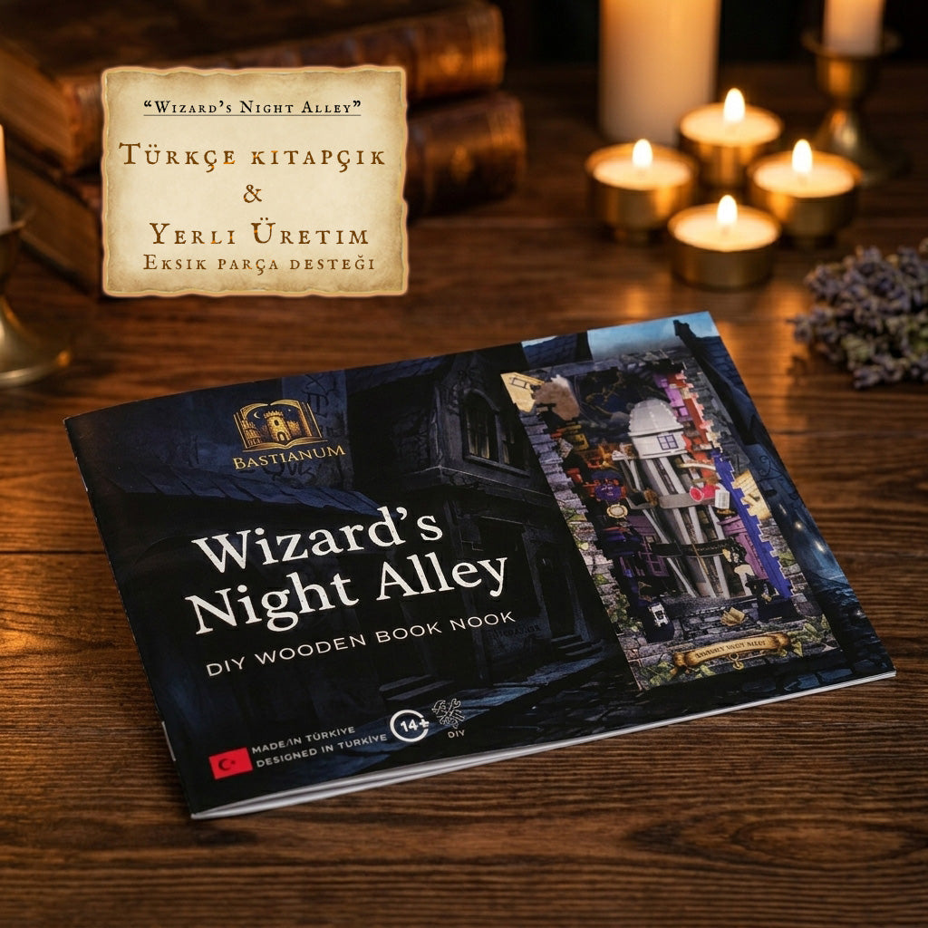 Wizard's Night Alley Book Nook Kiti | 198 Parça DIY Dekor